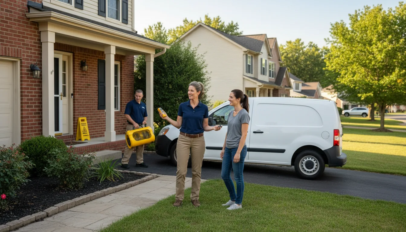 Residential water damage restoration in Sapphire, NC